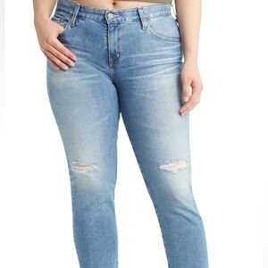 AG 22 Years Landmark Destructed Ex-Boyfriend Distressed Slim Fit Jeans 32